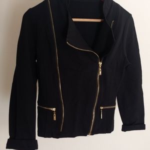 Black Moto Jacket [S/M]